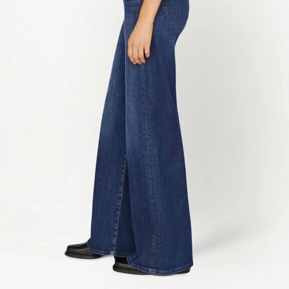 Frame High Rise Wide Leg Denim Jeans Naples Blue TBWL291 Stretch Womens 28 EUC - Picture 3 of 8